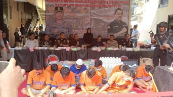 Polda Jatim Bakar Sabu 14.778 Kilogram, Ganja 3, 226 Kilogram, Extacy 4.308 Butir