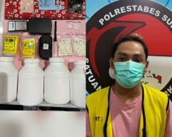 Residivis Pengedar Dua Jenis Narkoba asal Waru Dibekuk di Kertosono Nganjuk