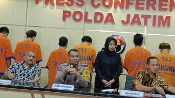 Bandit Jalanan Bikin Resah Warga Jatim Dibekuk Polda, Pelaku 9 Orang