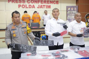 Polda Jatim Amanakan Tiga Tersangka Penembakan di Tol Waru Sidoarjo