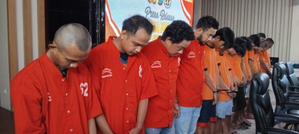 Sikat Semeru, Belasan Pelaku Kejahatan Disikat Polrestabes Surabaya