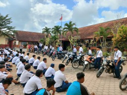 Puluhan Motor Pelajar SMPN Campurdarat yang Diduga Akan Tawuran, Diamankan