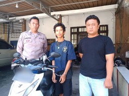 Maling Motor Viral di Kedinding Lor Dibekuk Polsek Kenjeran