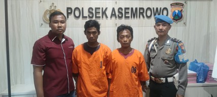 Dua Pencuri Motor Tambak Mayor, Dibekuk Polsek Asemrowo