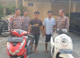 Dua Pria Bonyok, Curi Motor di Bulak Banteng Lor Surabaya