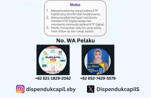 Mengaku Oknum dari Dispendukcapil Data Penduduk Digital, Kadis : Abaikan, Itu Penipuan Scaming