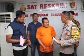 Sayat Leher dan Potong Rambut Istri, Pelaku Penganiayaan di Jalan Bulak Banteng Tanjung Dibekuk