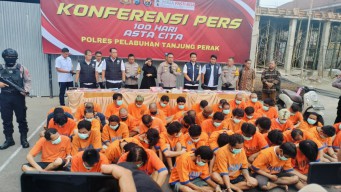 2 Minggu, Puluhan Pelaku Judol dan Narkoba Diamankan Polres Tanjung Perak