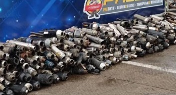Ratusan Knalpot Brong hasil Operasi Lilin Semeru 2024, Jelang Nataru