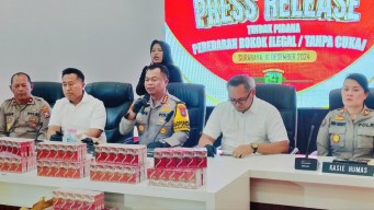 Rokok Ilegal SS asal Pamekasan Diamankan Polrestabes Surabaya, Nilai Mencapai 2,1 Milyar