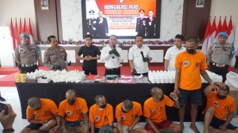 Polres Mojokerto Kota Amankan 7 Tersangka Narkoba, Sita Ratusan Ribu Butir Koplo dan 67,89 Gram Sabu