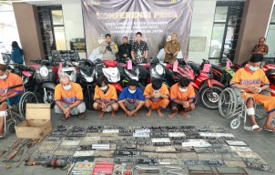 Jaringan Curanmor Lintas Kota disikat Polda Jatim, Amankan 134 Ranmor