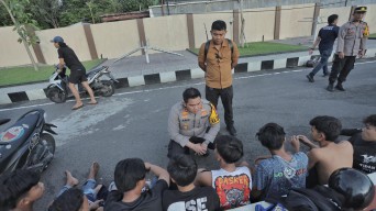 Puluhan Pesilat Konvoi Bleyer Motor, Diamankan Polres Blitar
