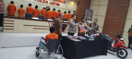 Jatanras Polda Jatim Tangkap 11 Pelaku Curanmor, 1 Ditemukan mati