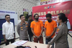 Gasak Dua Motor di area Kuliner, Dua Bandit Dibekuk Polsek Genteng