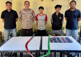 Bawa Celurit, Dua Remaja Hendak Tawuran di Jalan Bulaksari Surabaya Dibekuk Polisi