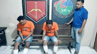 Dua Bandit Motor Dihadiahi Tembak Kaki Oleh Reskrim Sukolilo Surabaya