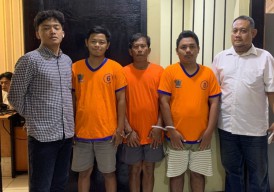 Diamankan Jogoboyo, Tiga Penjudi Kartu Diproses Polsek Gubeng Surabaya dan Ditahan