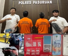 Puluhan Gram Ganja dan Sabu Disita Polres Pasuruan dari Dua warga Pandaan