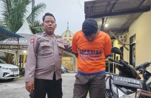 Beruntung Polsek Kenjeran Gerak Cepat, Nyawa Maling Motor Kedinding Selamat