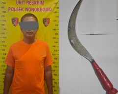 Rebutan Lahan, Ojol Bacok Opang Depan RSI, Pelaku Dibekuk Polsek Wonokromo Surabaya