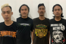 Pembakar Motor saat Konvoi di Prapen Warga Jombang, 4 Ditangkap Polrestabes Surabaya 