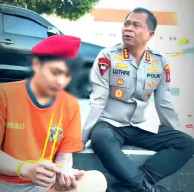 Polisi Gadungan Perdayai Wanita, Driver Online Diamankan Polrestabes Surabaya 