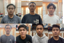 Polrestabes Surabaya Amankan Tujuh Gengster Terlibat Pengeroyokan 