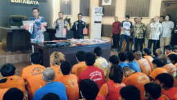 thumbnail Pencurian Motor Dominasi Kejahatan di Surabaya, 72 Tersangka Diamankan Polrestabes Surabaya 