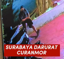 Surabaya Darurat Curanmor, Aksi Pencurian Motor Terekam CCTV di Warung Bening