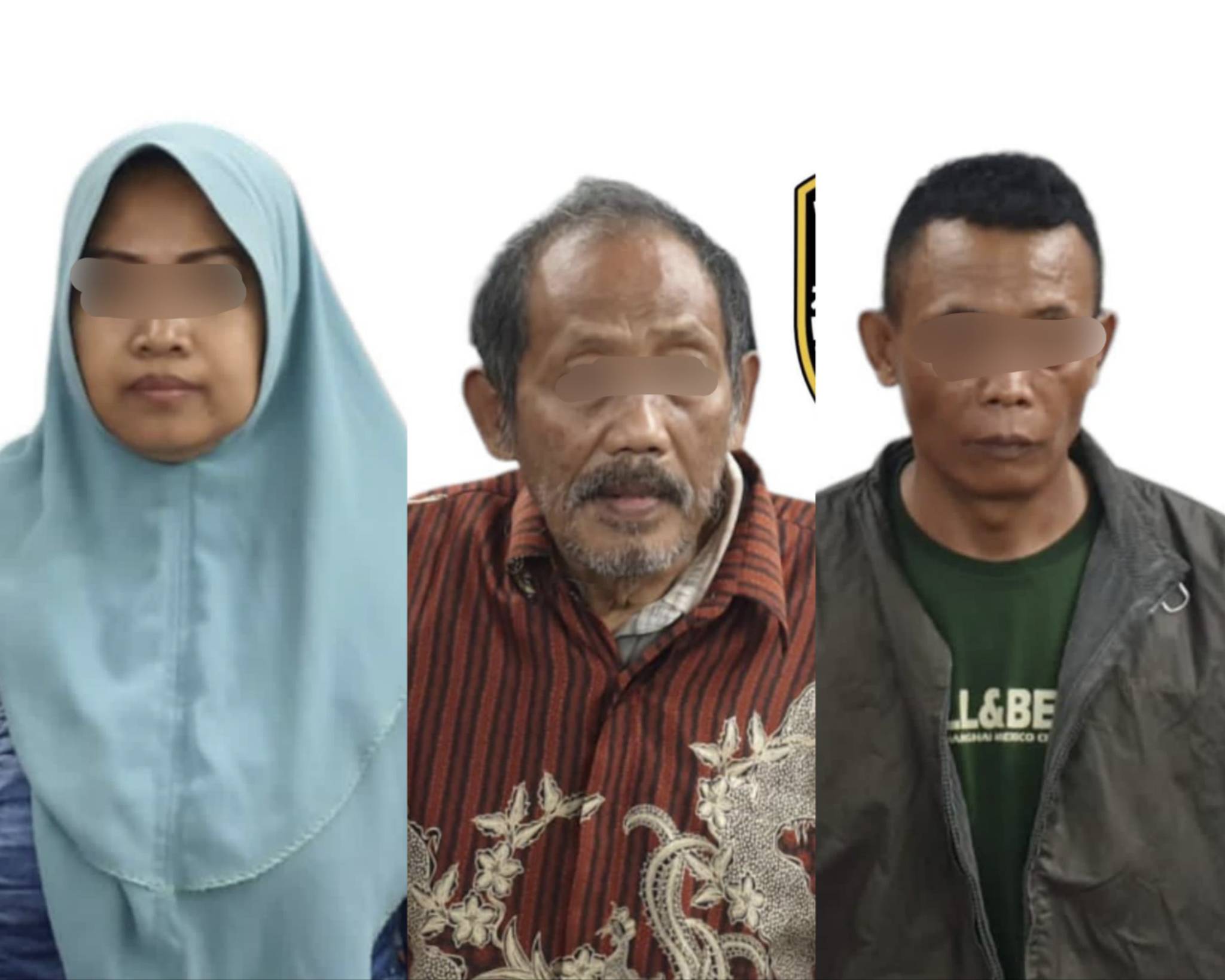 Ketiga pelaku penggandaan uang