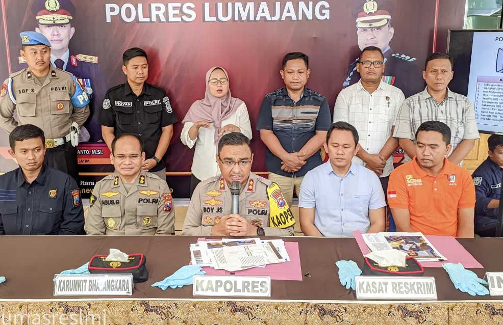 Kapolres Lumajang tetapkan Sopir Mobil Isuzu Elf sebagai tersangka