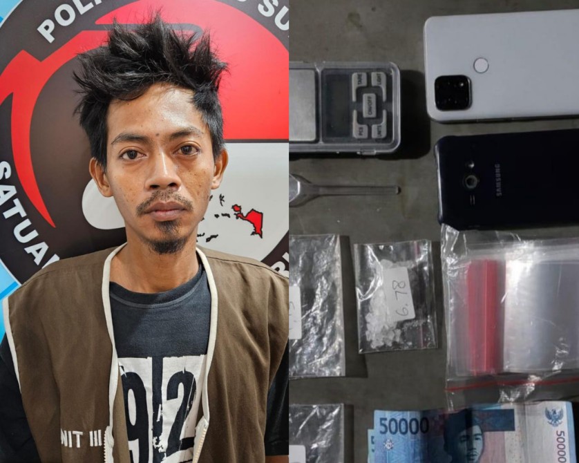 Pengedar Narkotika sabu di Polrestabes Surabaya