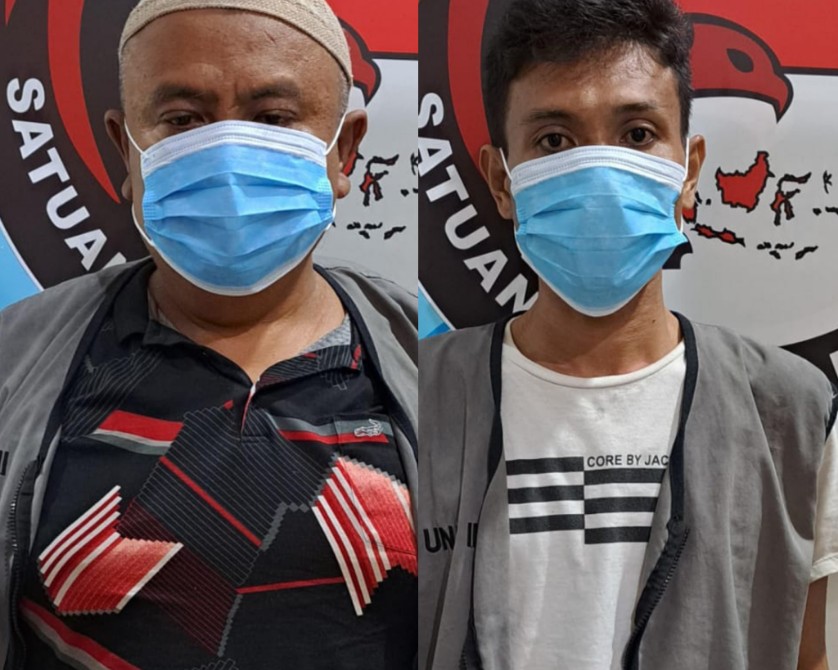 Dua Pengedar sabu di Polrestabes Surabaya