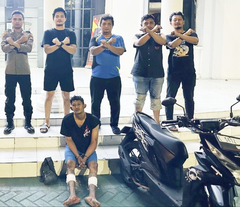 Pelaku pencuri motor yang ditindak tegas Jatanras Polrestabes Surabaya