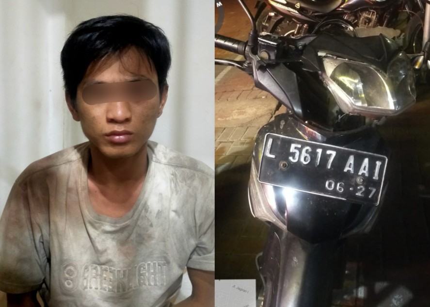 Jambret HP asal Sombo dan barang bukti 