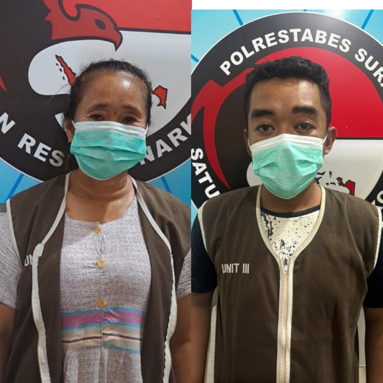 Pengedar narkotika yang diamankan Polrestabes Surabaya
