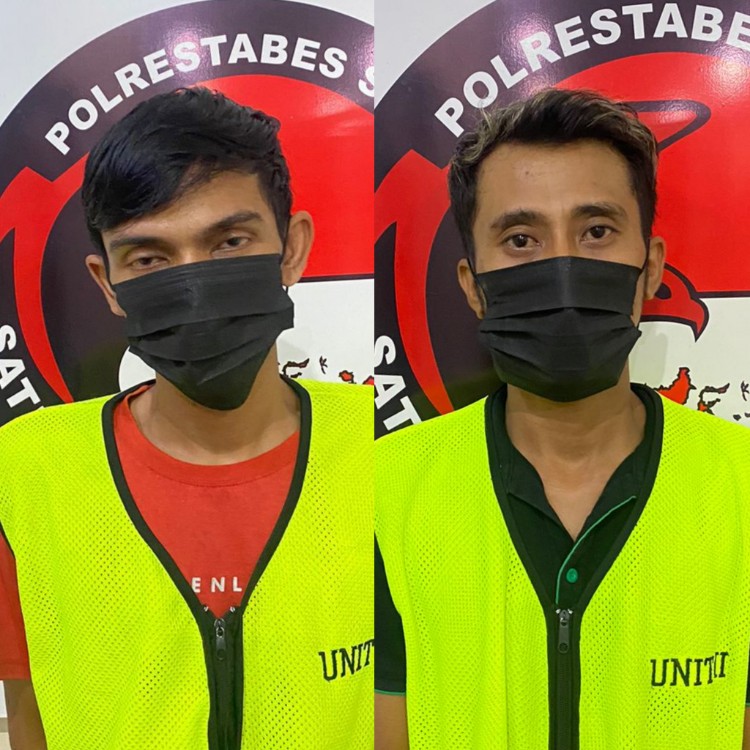 Dua pengedar sabu asal Wonokusumo Jaya Surabaya