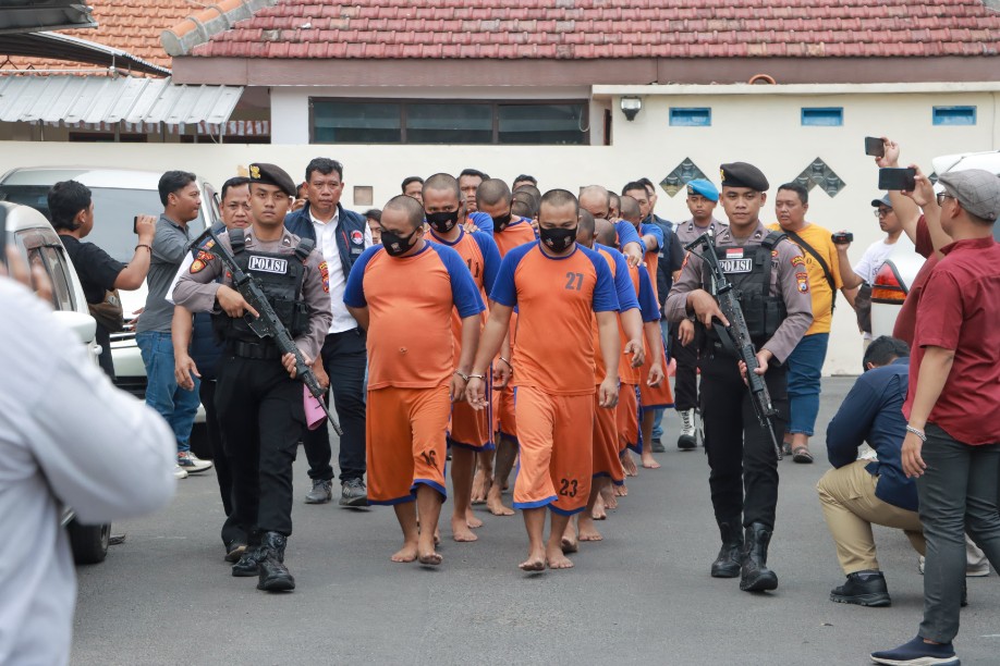Puluhan tersangka narkoba di Polres Jombang