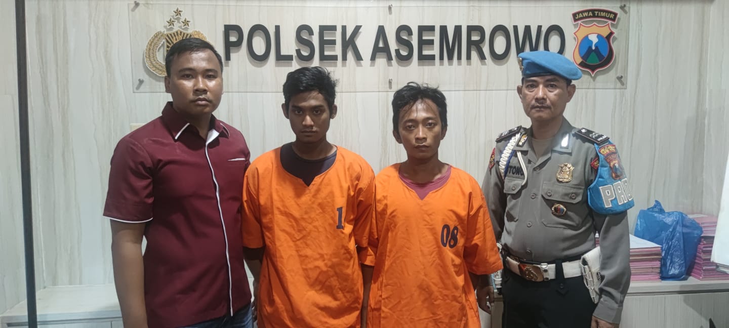Dua pencuri motor di Polsek Asemrowo