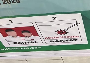 Coblos kotak kosong