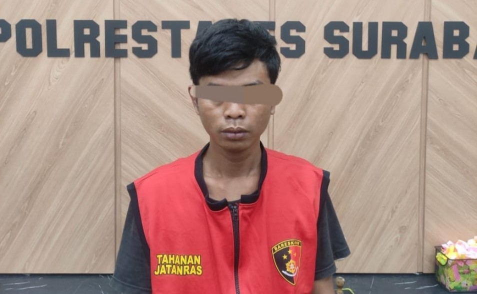 Pencuri motor yang ditangkap Jatanras Polrestabes Surabaya