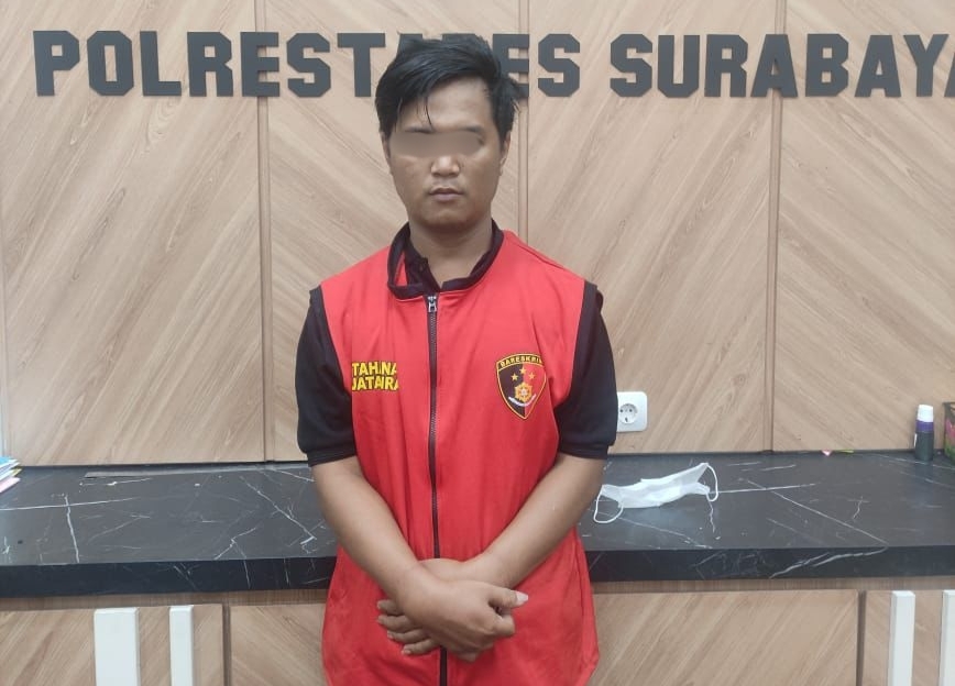 Tersangka pencuri motor di Polrestabes Surabaya