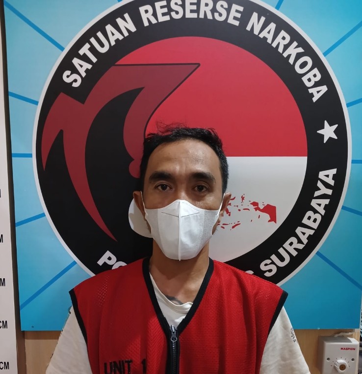 Pemilik ganja yang diamankan Polrestabes Surabaya