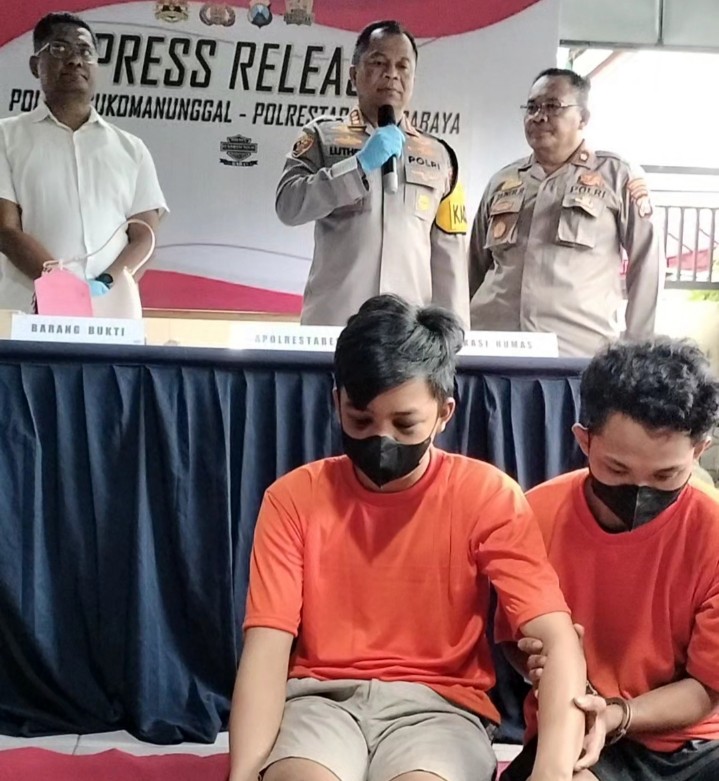 Pelaku jambret di Polsek Sukomanunggal Surabaya