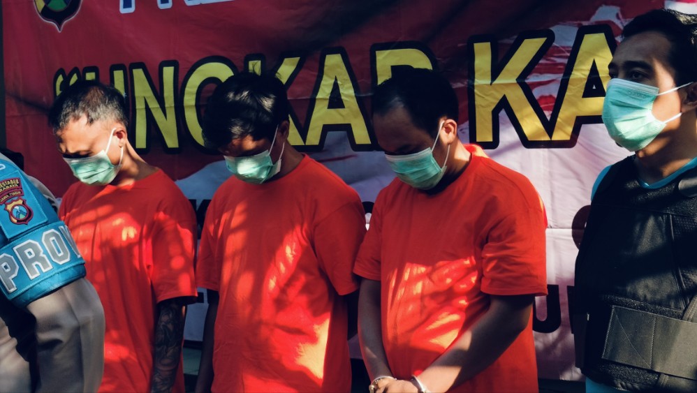 Pencuri motor di Polsek Gubeng Surabaya 