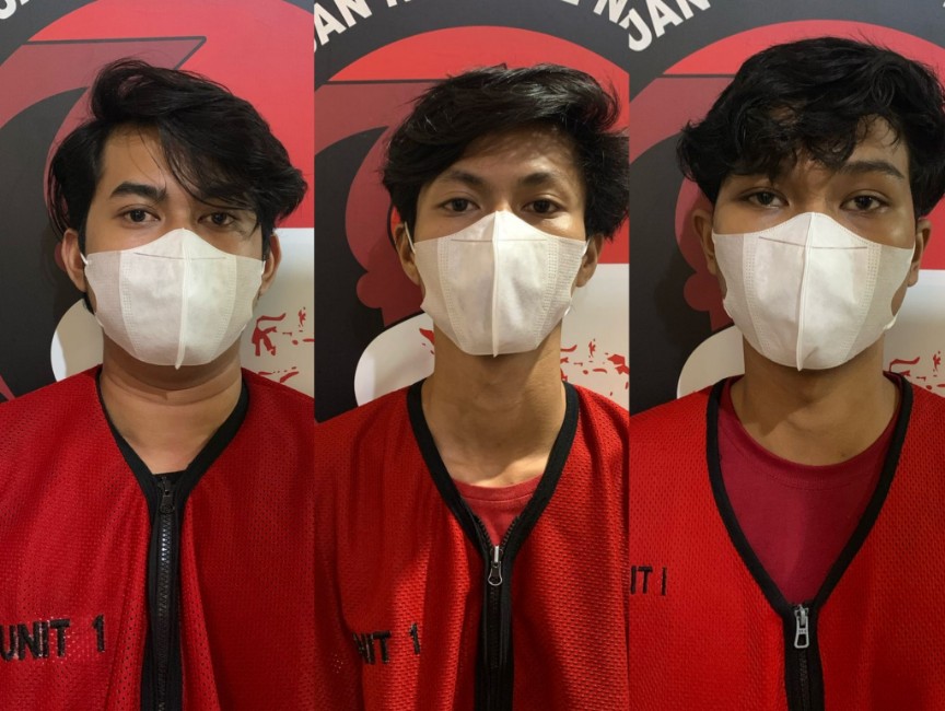 Tiga pengedar ganja di Surabaya 