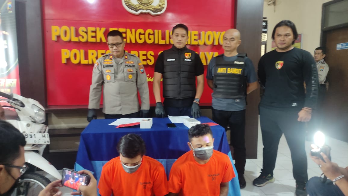 Pelaku Pencurian motor di Polsek Tenggilis Mejoyo 