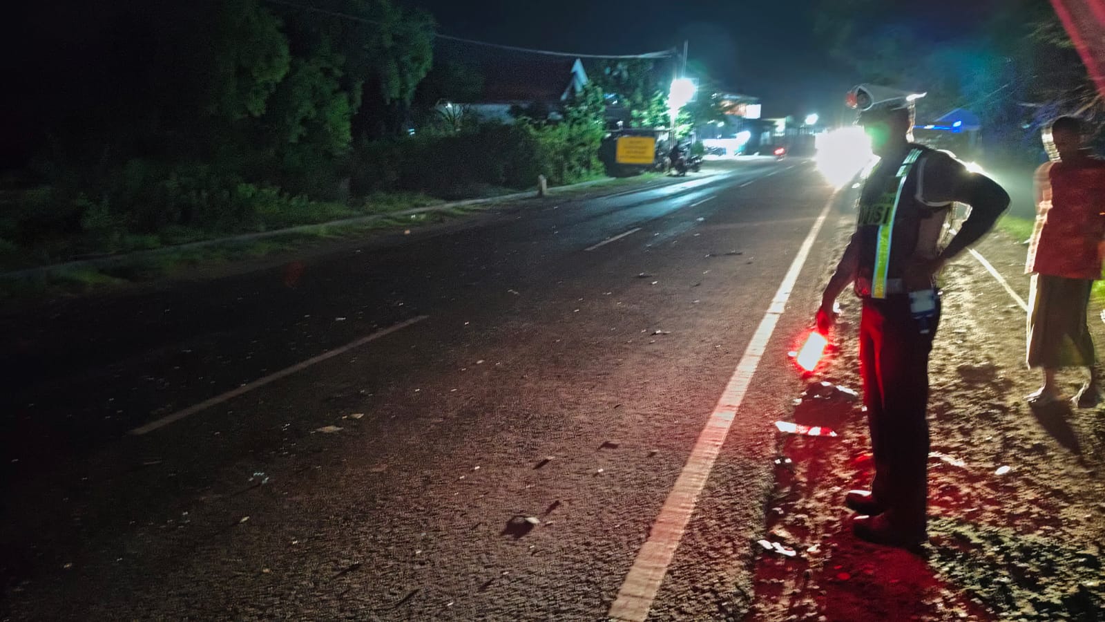 Lokasi kecelakaan di Sampang 