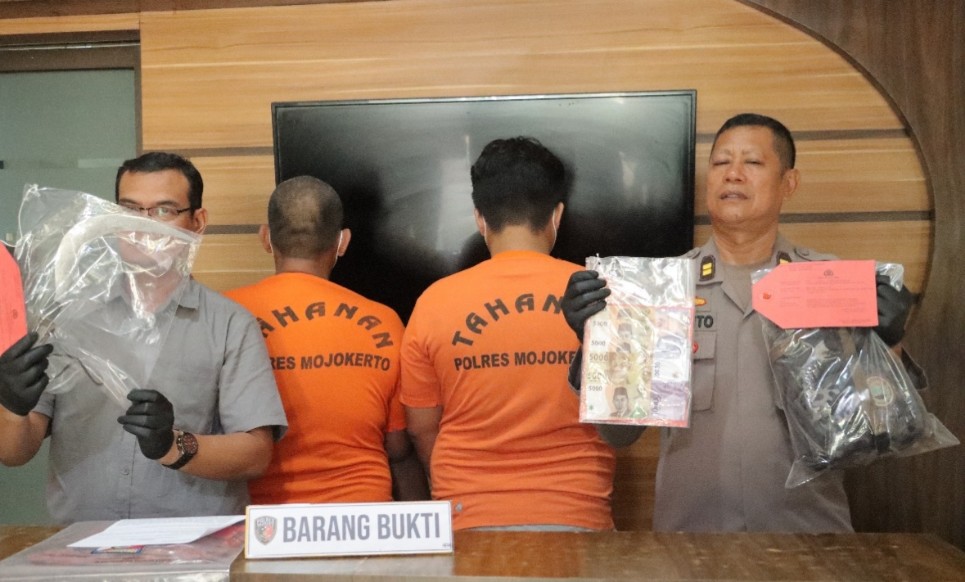Preman dibekuk Polres Mojokerto 
